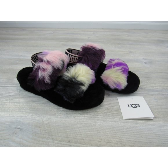 UGG  WOMEN’S OH YEAH SLIDE SLIPPER MAGNOLIA TIE DYE  S/N 1119821 - Picture 1 of 7